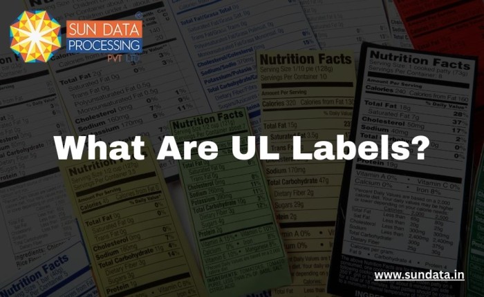 what are ul labels