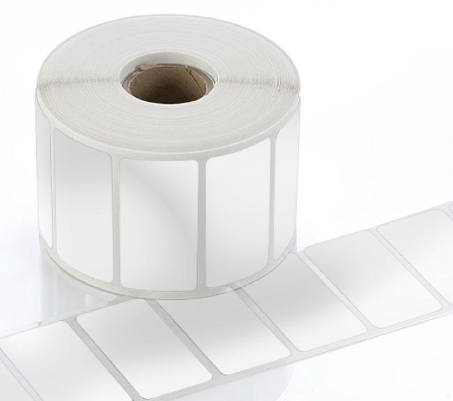 Gloss finish polyester ribbon roll of barcode sticker