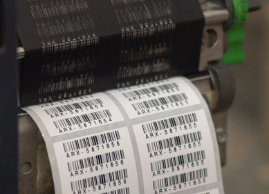 Removing the barcode sticker from the machine