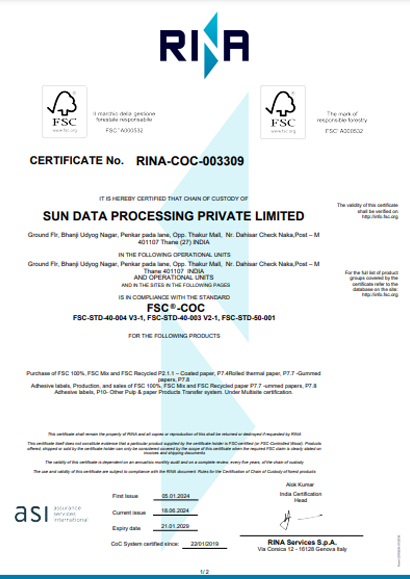 Certification
