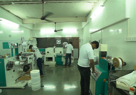 A person handling Manufracturer machine