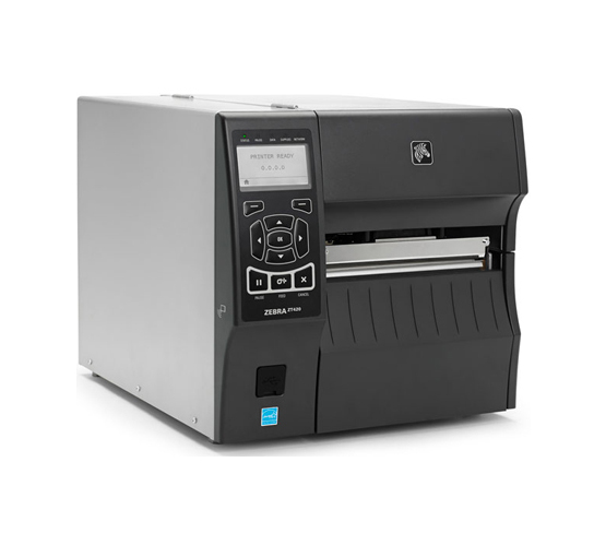 The ZT420 Series printers front face