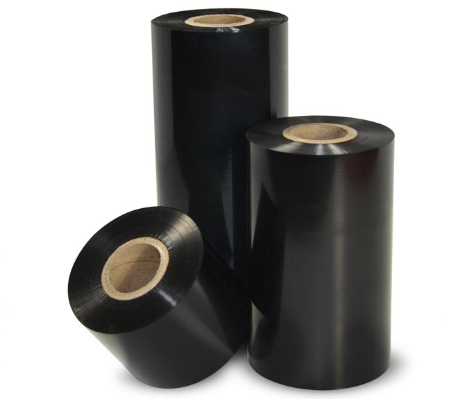 Bundles of resin ribbons in black colors